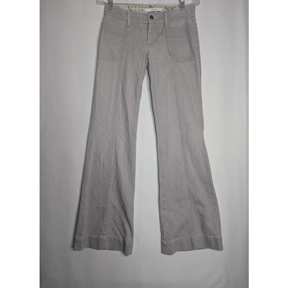 JOE'S Jeans Womens Teens Grey Wide Leg Low rise Center Front Seem size 24 - Picture 1 of 12
